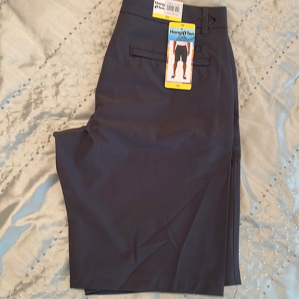 Dark Navy Hang Ten Hybrid Shorts Size 32 NEW